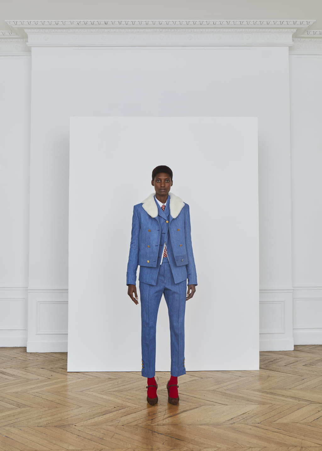 Fashion Week Paris Pre-Fall 2018 look 20 from the Thom Browne collection 女装