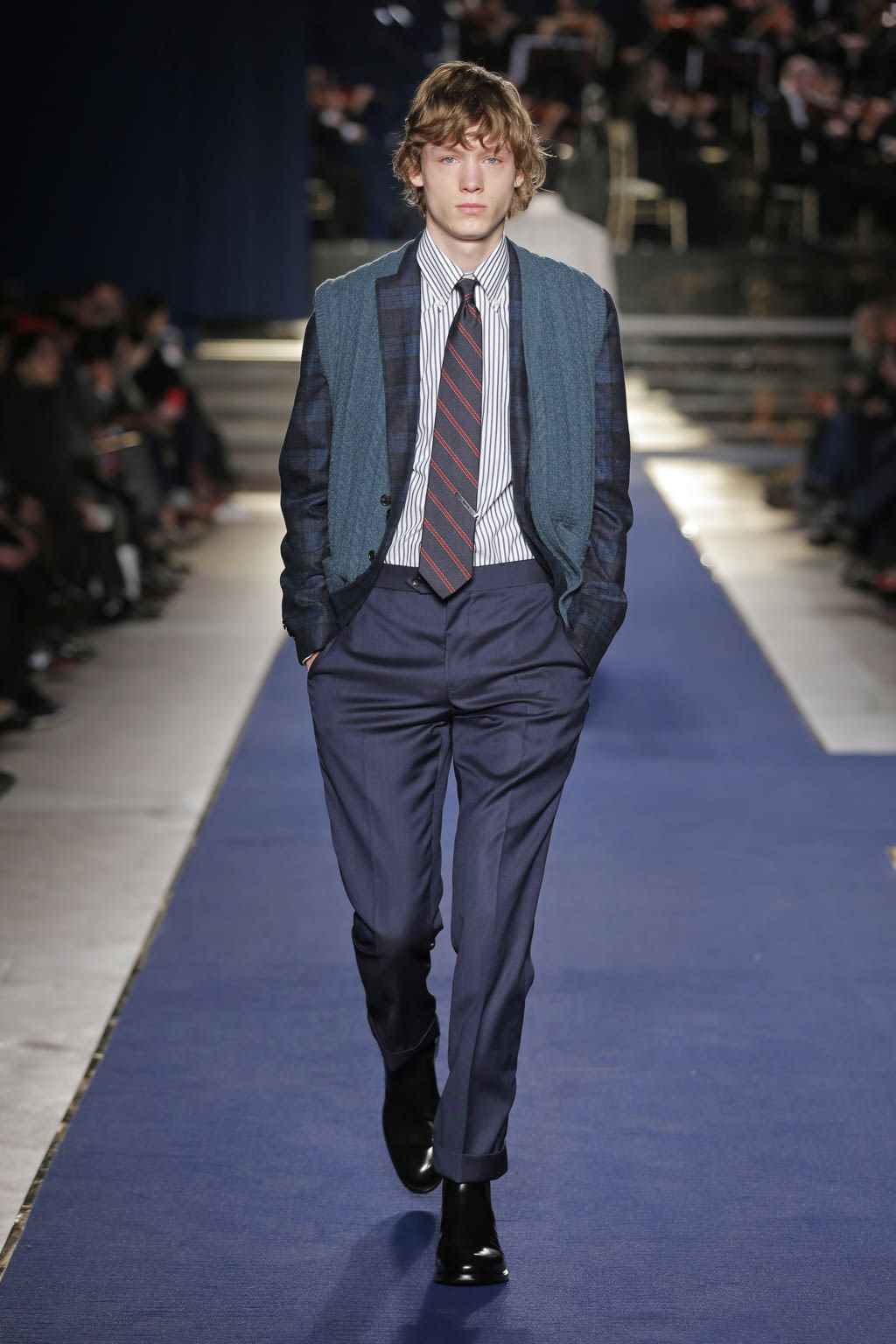 Fashion Week Florence Fall/Winter 2018 look 45 from the Brooks Brothers collection menswear