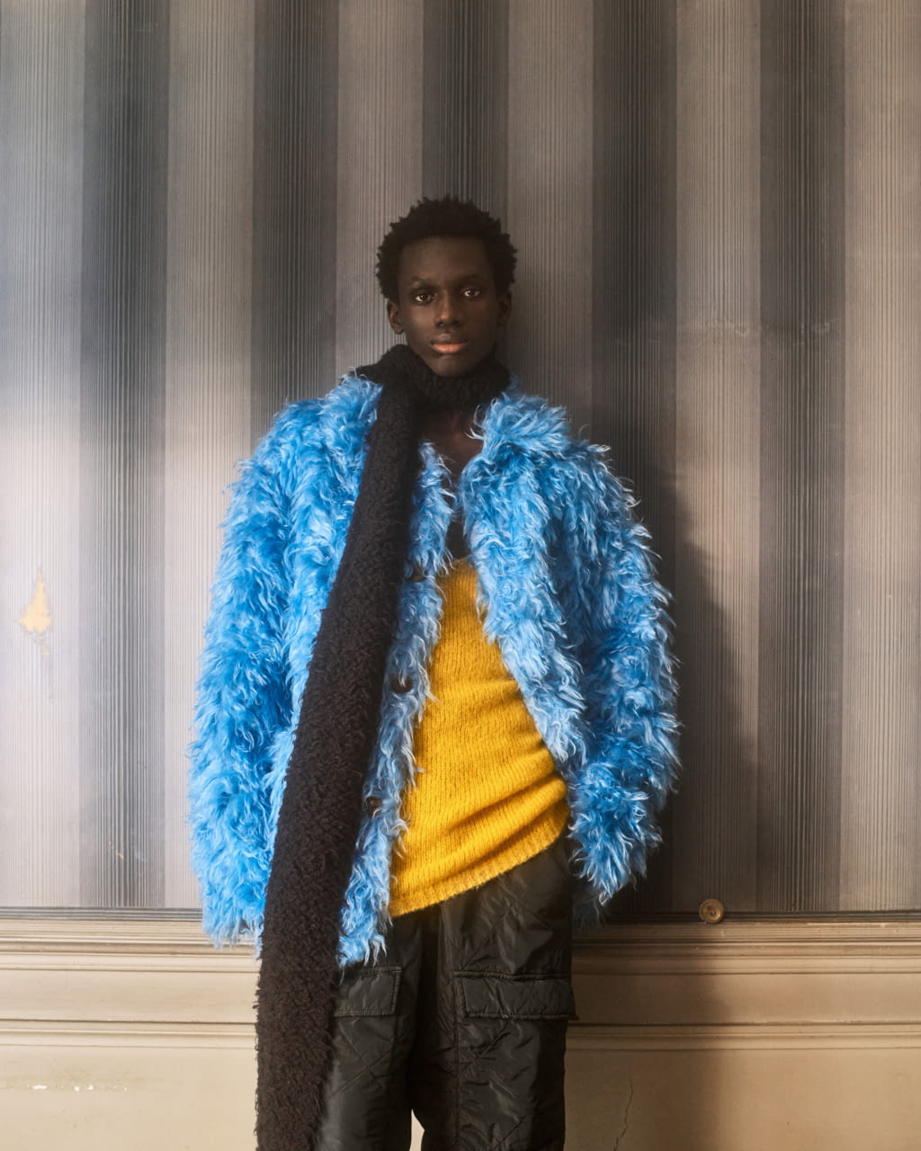 Fashion Week Paris Fall/Winter 2022 look 24 de la collection Dries Van Noten menswear