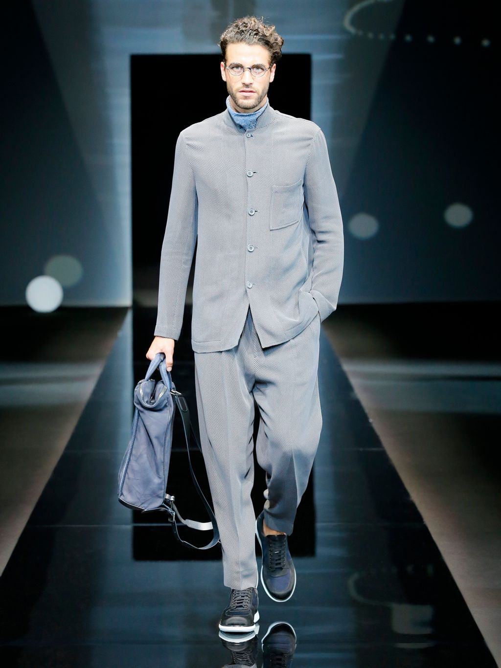 Fashion Week Milan Spring/Summer 2017 look 21 from the Giorgio Armani collection 男装