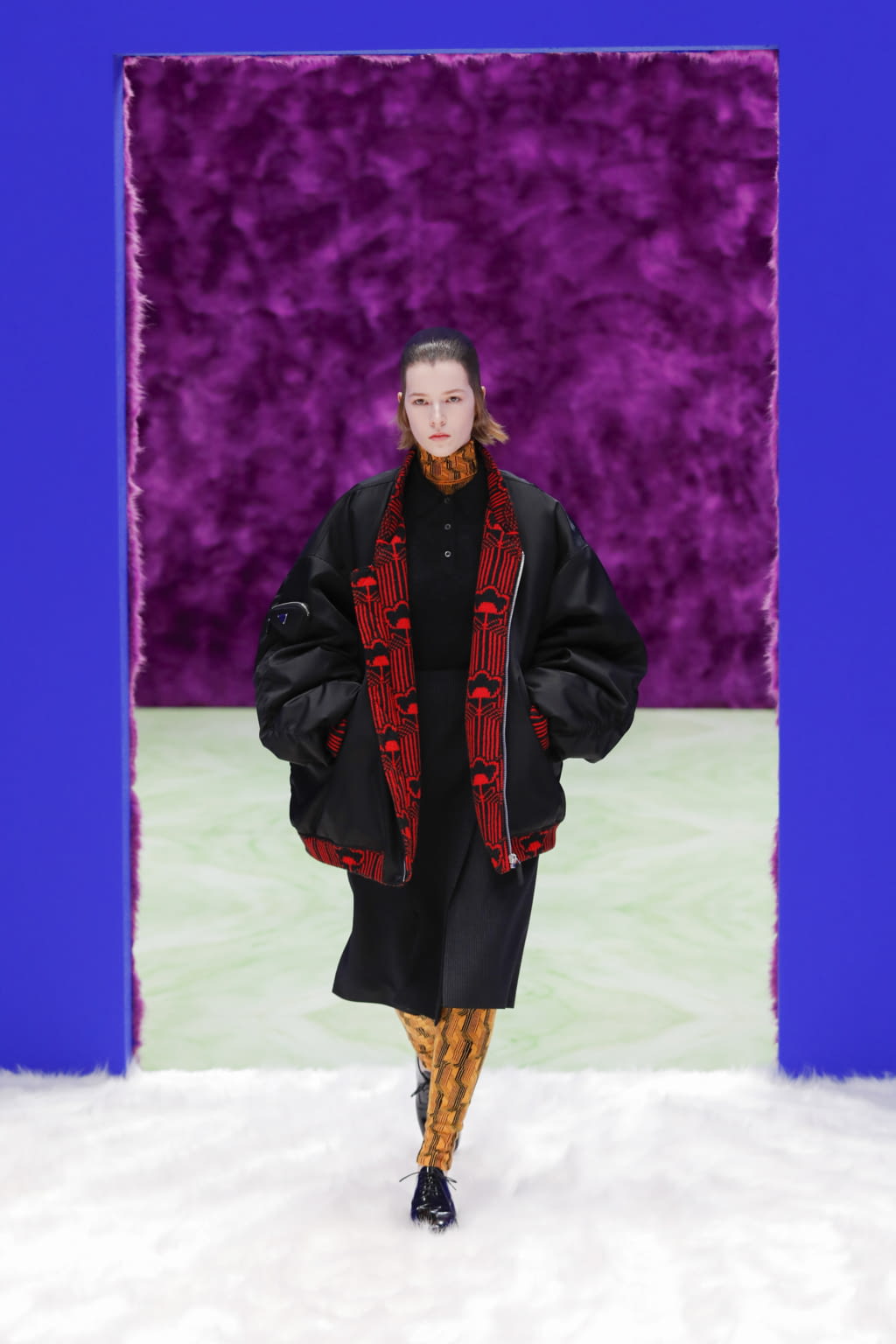 Fashion Week Milan Fall/Winter 2021 look 21 de la collection Prada womenswear