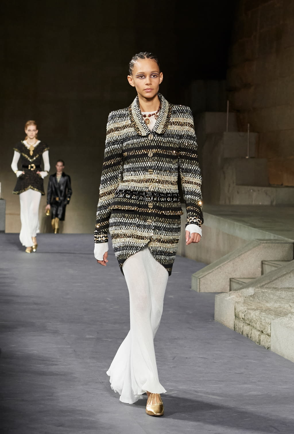 Fashion Week New York Pre-Fall 2019 look 21 from the Chanel collection 女装