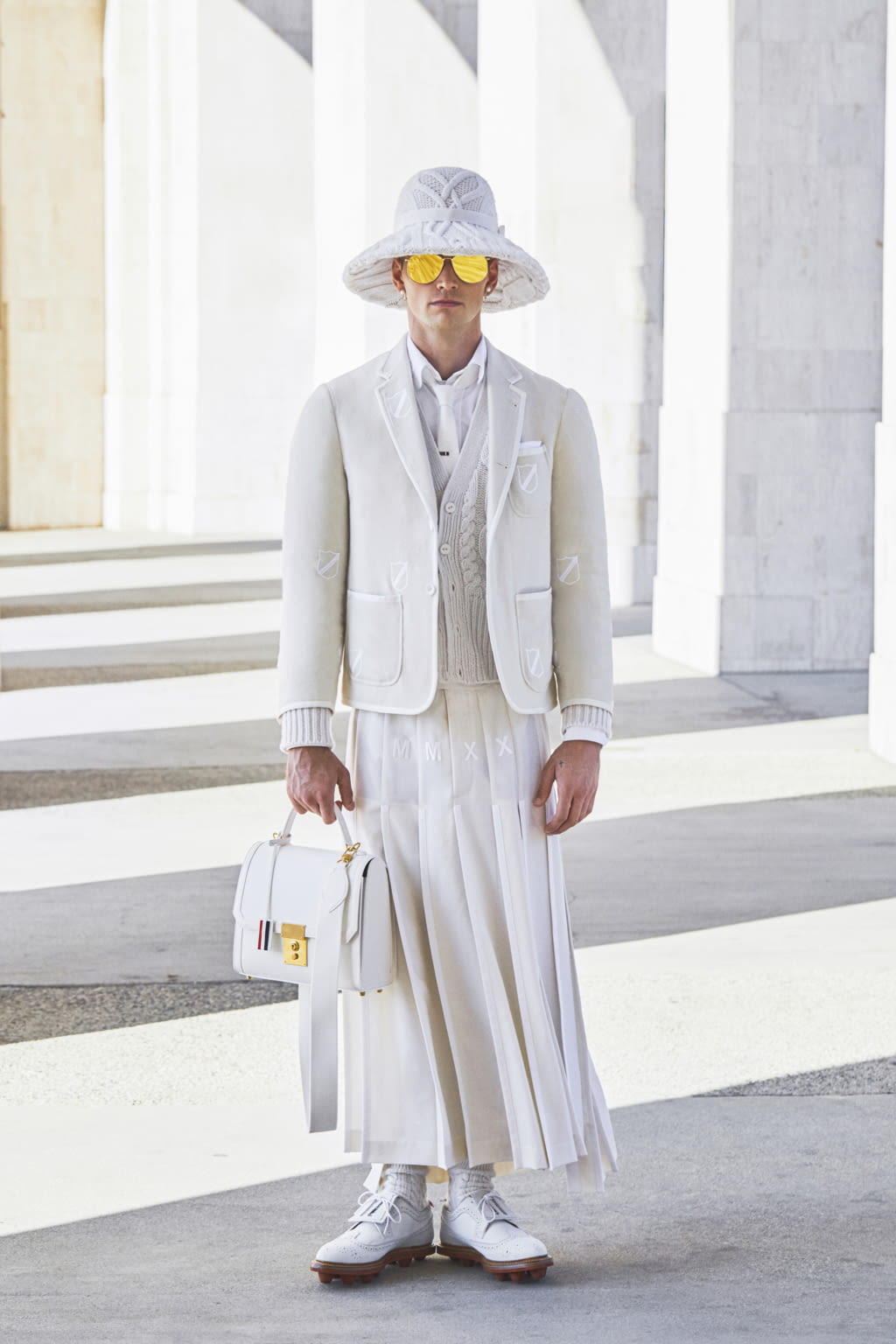 Fashion Week Paris Spring/Summer 2021 look 23 from the Thom Browne collection womenswear