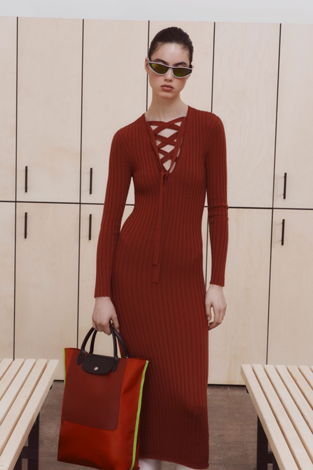 Fashion Week Paris Fall/Winter 2024 look 22 from the Longchamp collection 女装