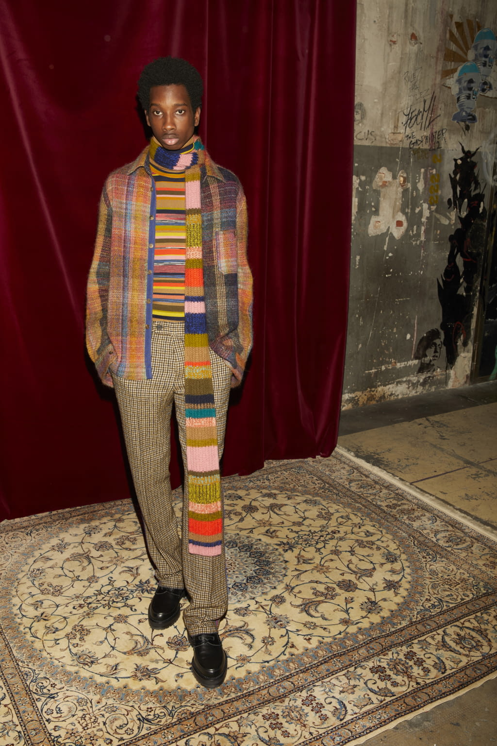 Fashion Week Milan Fall/Winter 2018 look 22 from the Missoni collection 男装