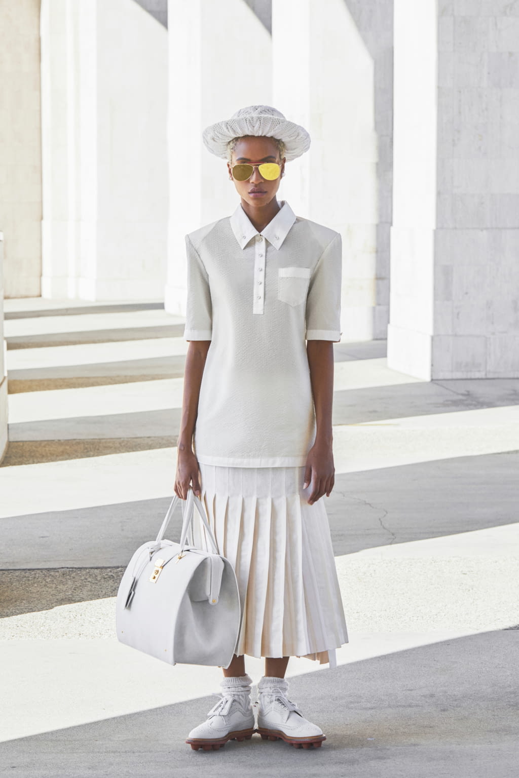 Fashion Week Paris Spring/Summer 2021 look 24 from the Thom Browne collection womenswear