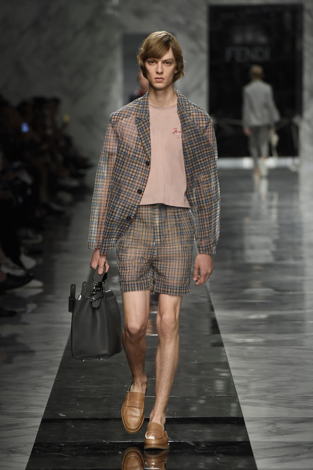 Fashion Week Milan Spring/Summer 2018 look 23 from the Fendi collection menswear
