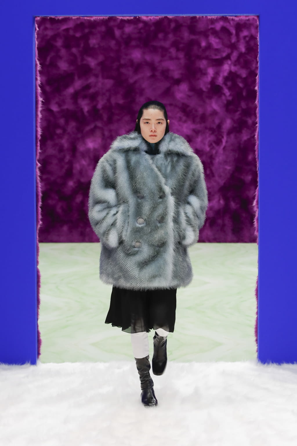 Fashion Week Milan Fall/Winter 2021 look 23 from the Prada collection 女装