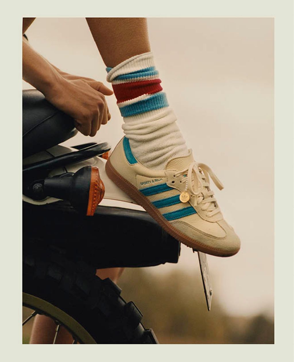 Fashion Week Paris Spring/Summer 2023 look 7 from the Adidas x Sporty & Rich collection womenswear