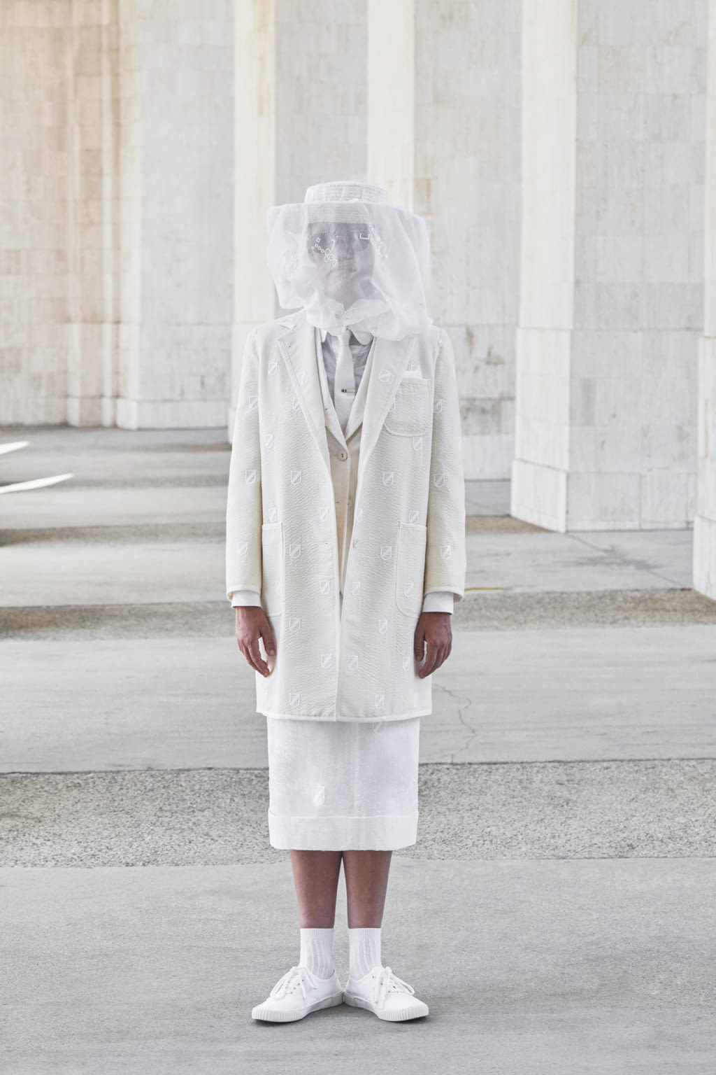Fashion Week Paris Spring/Summer 2021 look 25 from the Thom Browne collection 女装