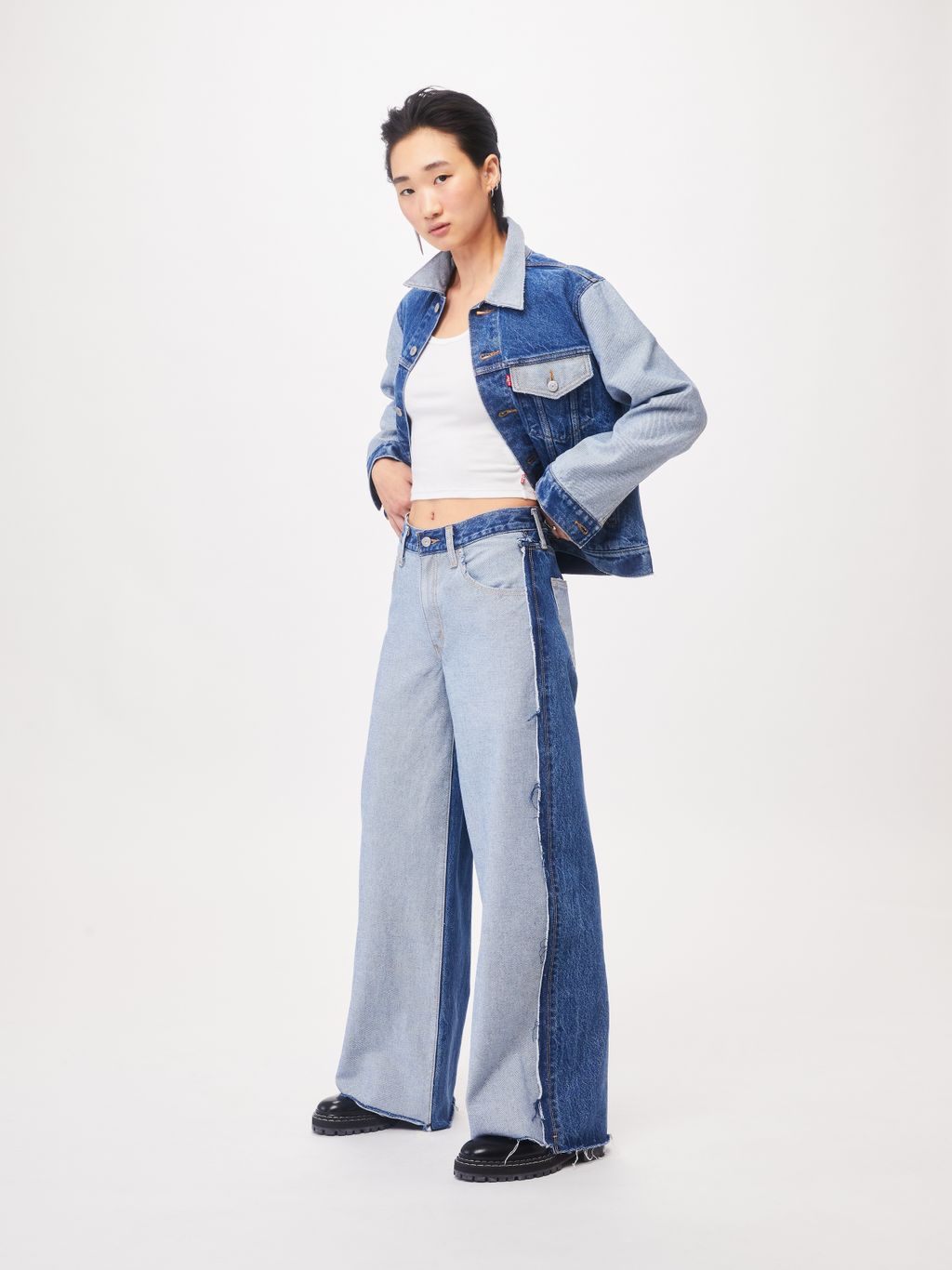 Fashion Week Paris Fall/Winter 2023 look 5 from the Levi’s® Red Tab collection womenswear