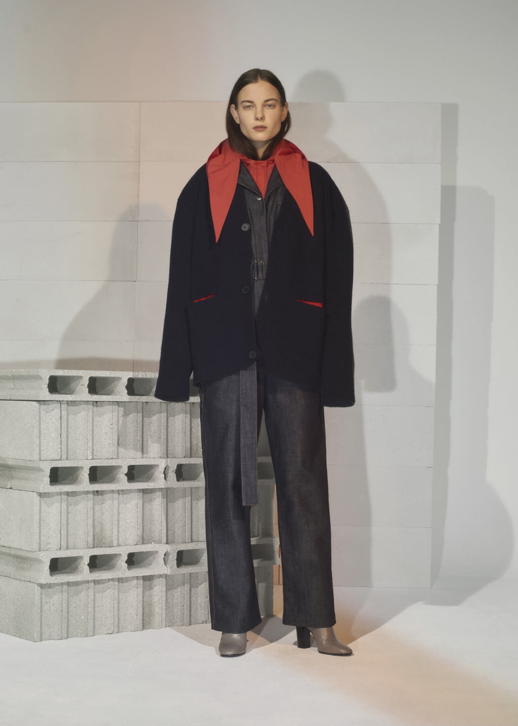 Fashion Week Paris Fall/Winter 2019 look 23 from the Maison Kitsuné collection 女装