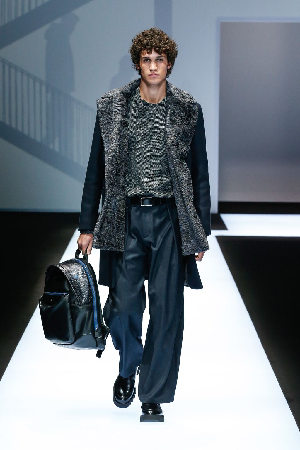 Fashion Week Milan Fall/Winter 2017 look 25 from the Emporio Armani collection 男装