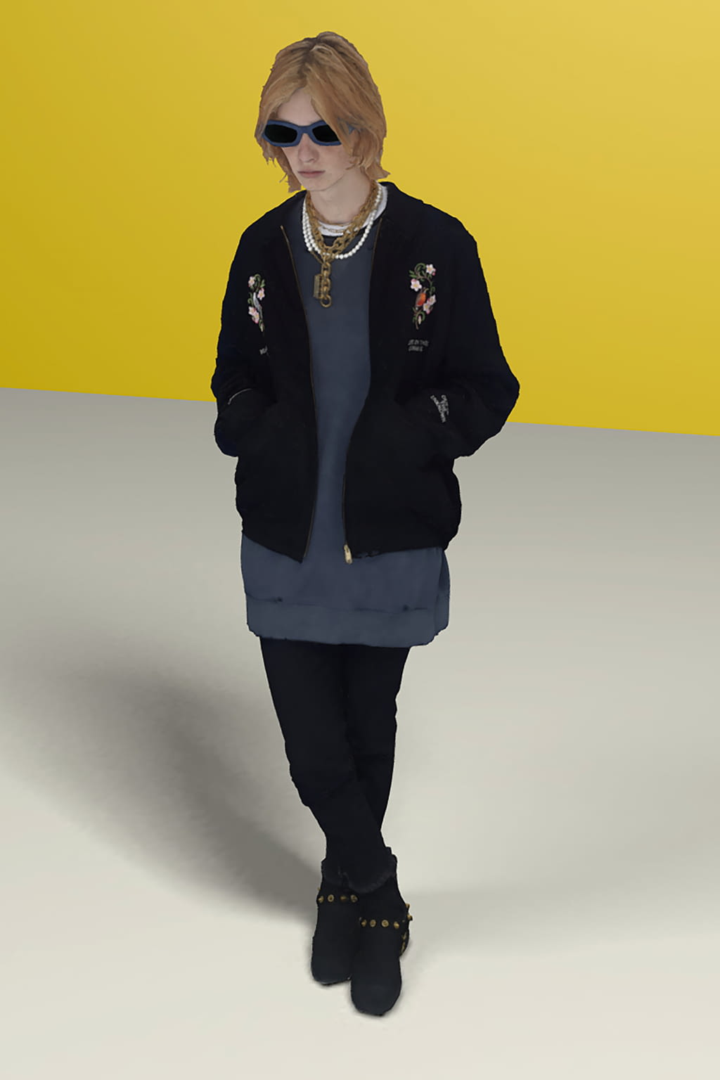 Fashion Week Paris Spring/Summer 2021 look 25 from the Undercover collection menswear