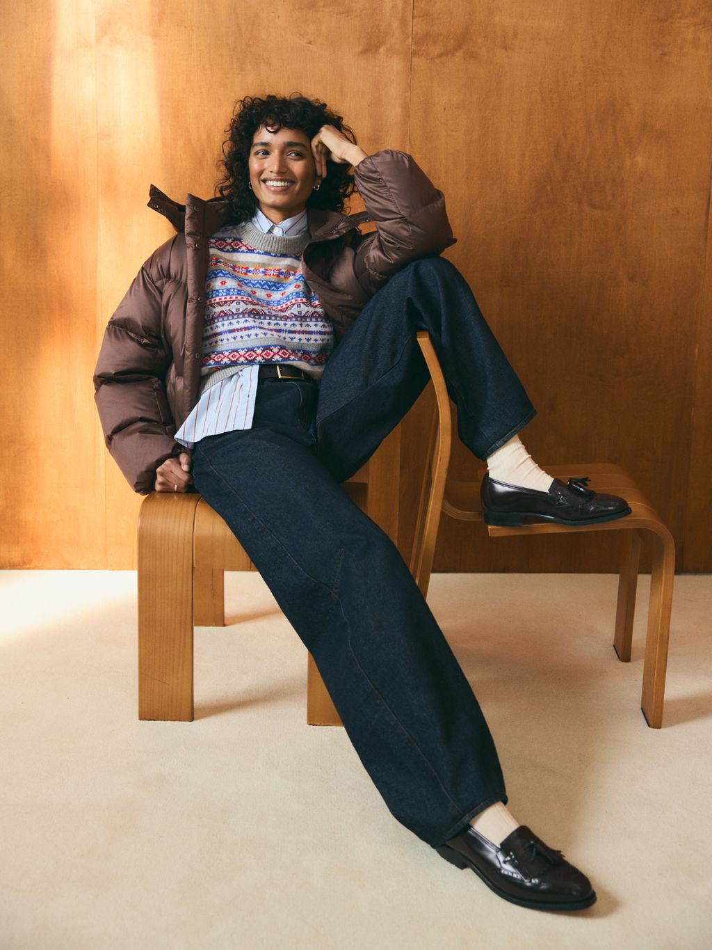 Fashion Week Paris Fall/Winter 2025 look 6 from the Levi’s® collection womenswear