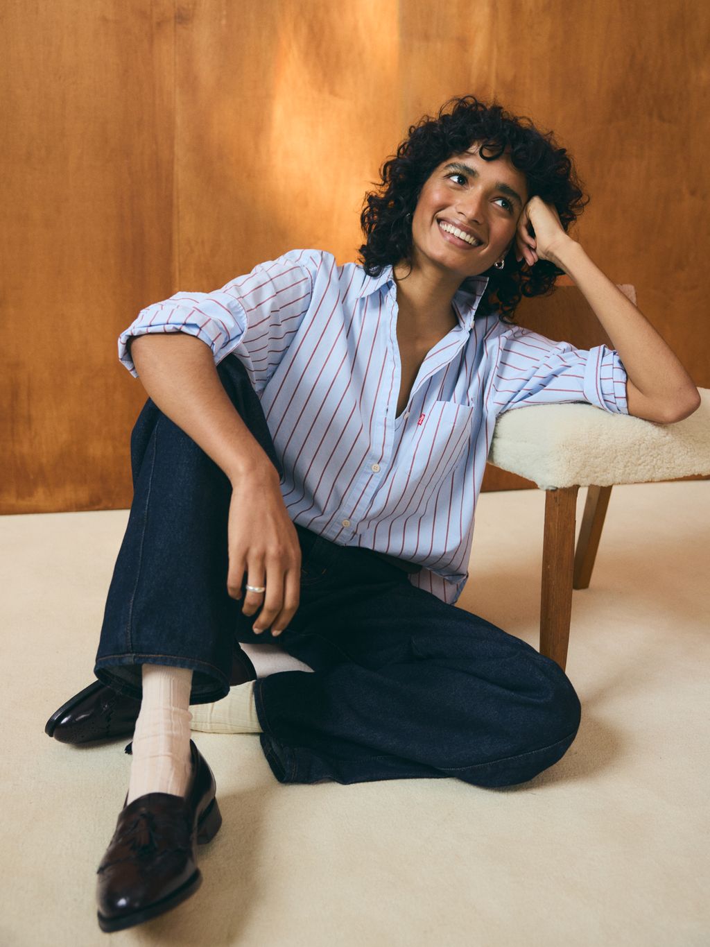 Fashion Week Paris Fall/Winter 2025 look 10 from the Levi’s® collection womenswear