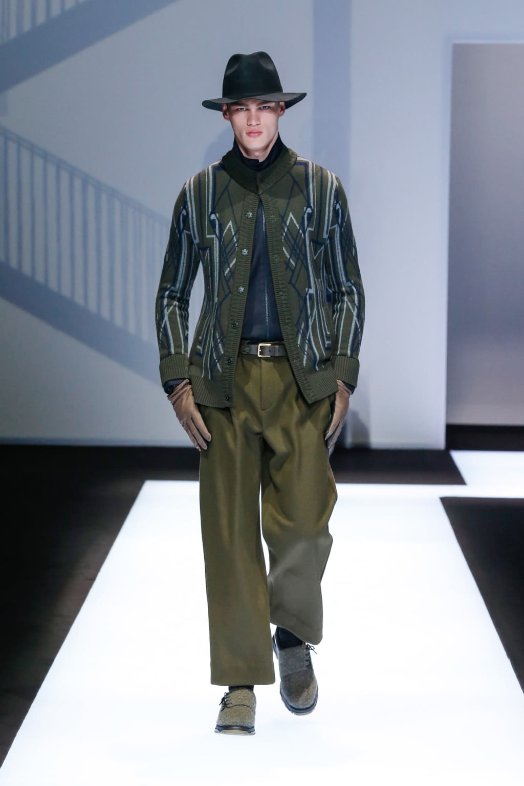Fashion Week Milan Fall/Winter 2017 look 26 from the Emporio Armani collection 男装