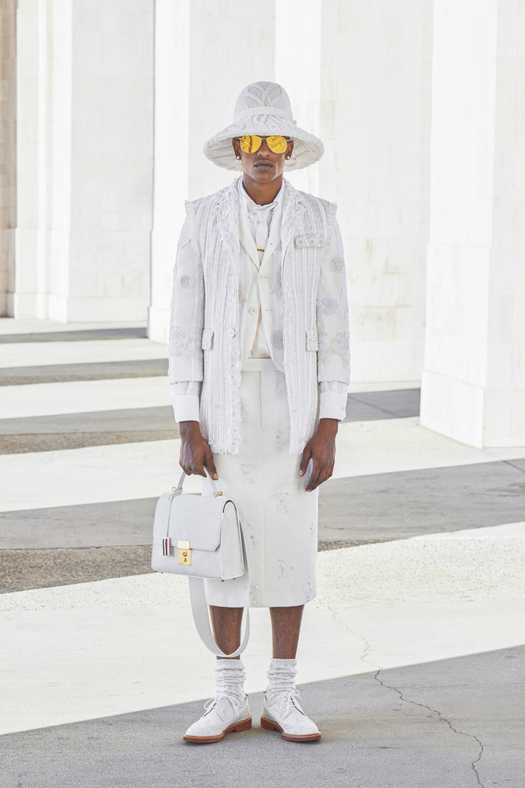 Fashion Week Paris Spring/Summer 2021 look 28 from the Thom Browne collection womenswear