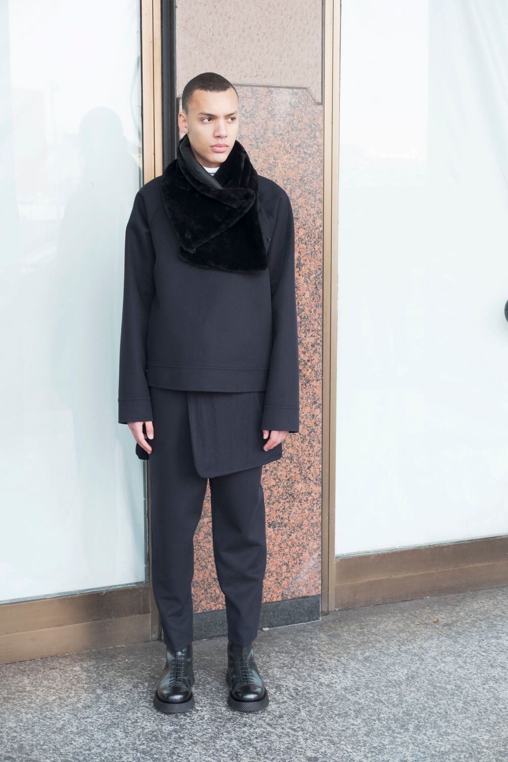 Fashion Week Paris Fall/Winter 2018 look 26 from the Jil Sander collection 男装