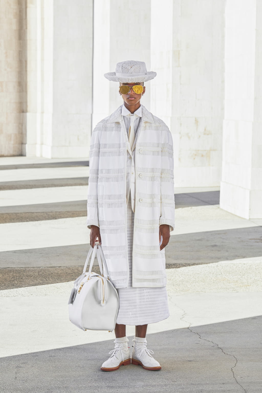 Fashion Week Paris Spring/Summer 2021 look 29 from the Thom Browne collection womenswear