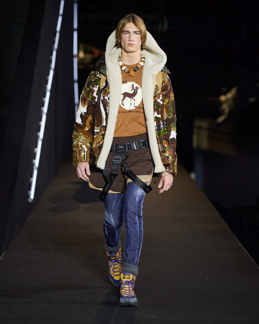 Fashion Week Milan Fall/Winter 2022 look 27 from the Dsquared2 collection 男装