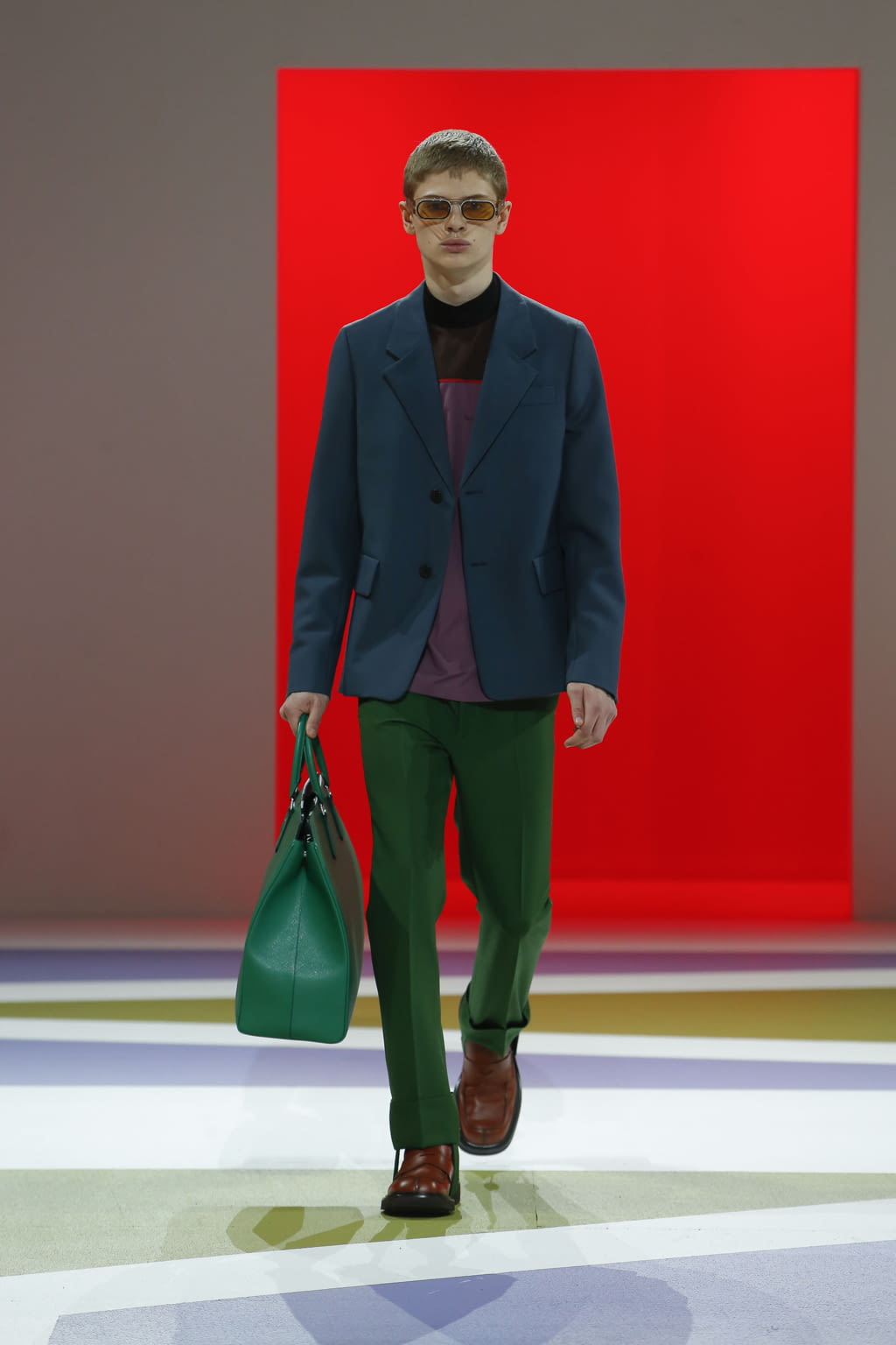 Fashion Week Milan Fall/Winter 2020 look 27 from the Prada collection 男装