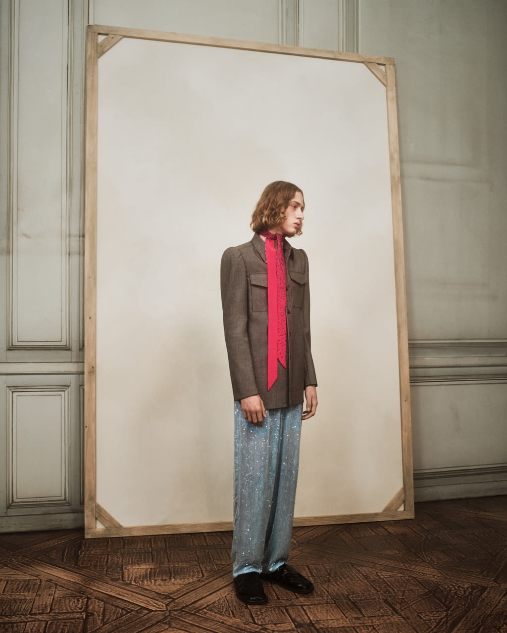 Fashion Week Paris Fall/Winter 2022 look 32 de la collection Dries Van Noten menswear