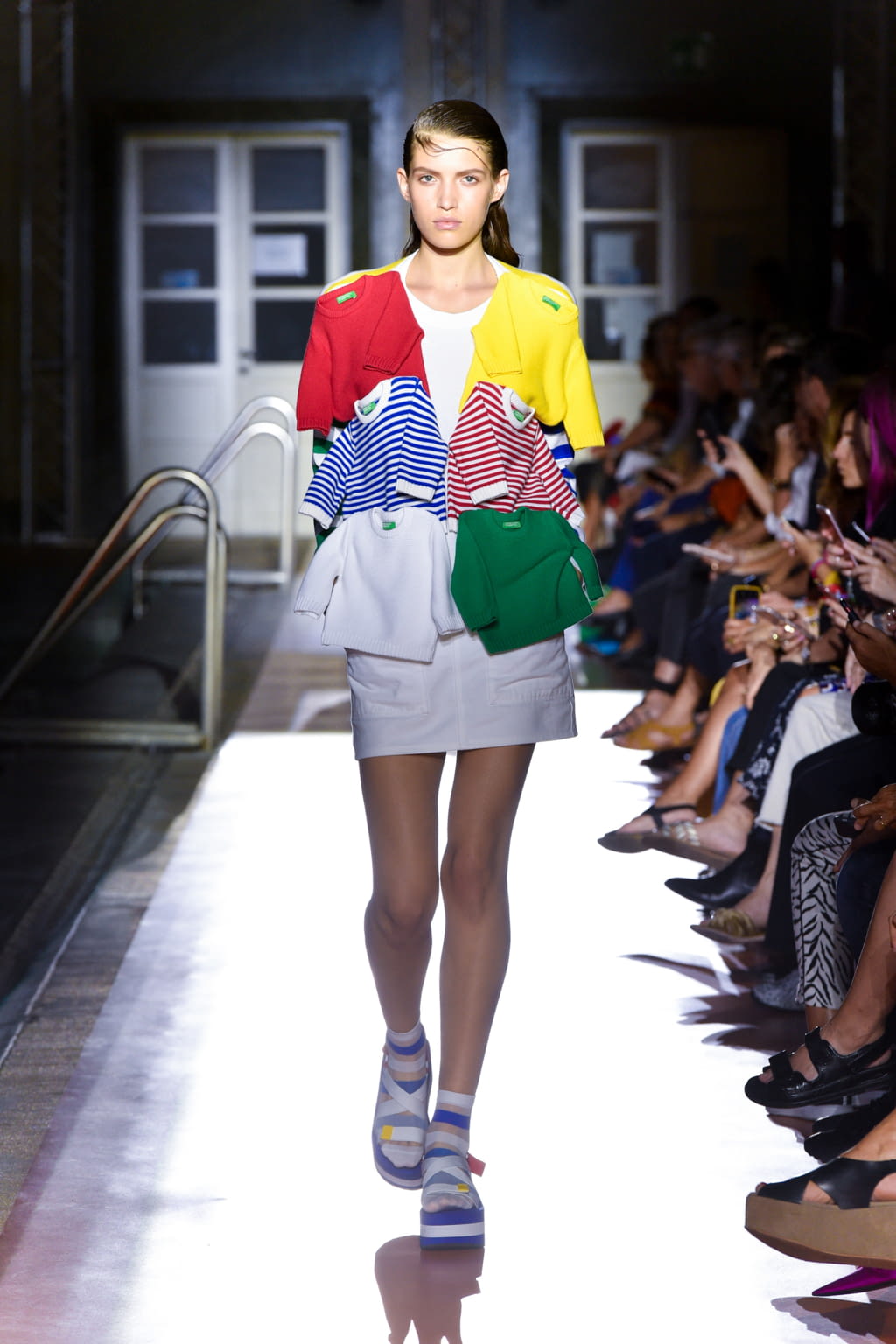 Fashion Week Milan Spring/Summer 2020 look 27 from the BENETTON x JEAN-CHARLES DE CASTELBAJAC collection 女装