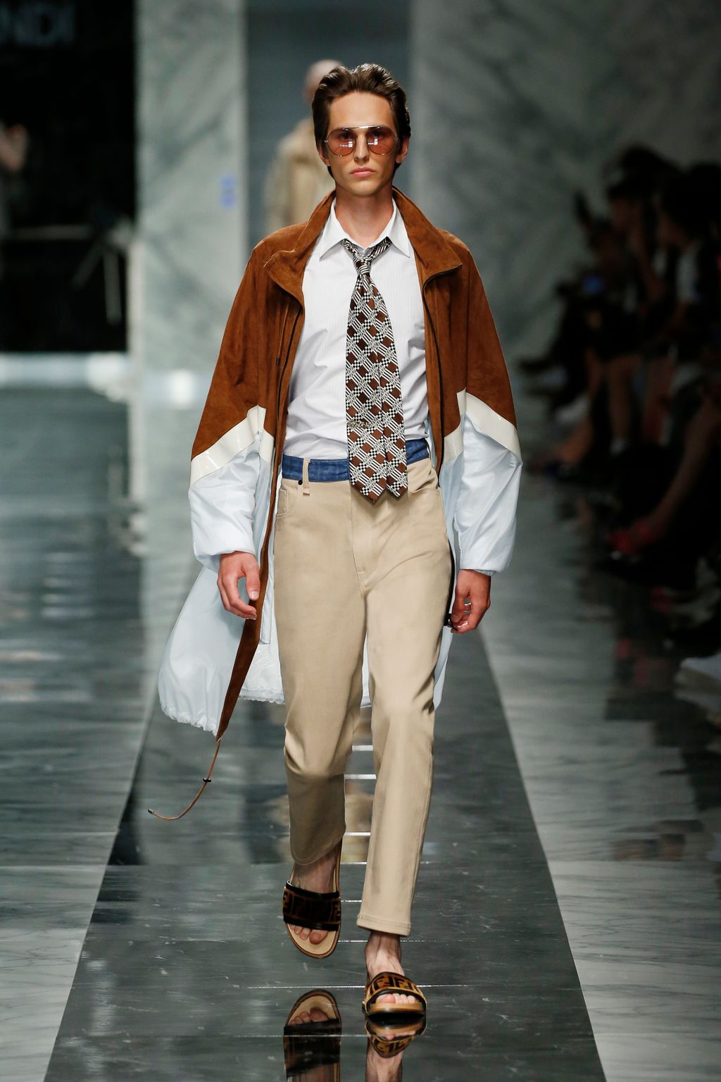 Fashion Week Milan Spring/Summer 2018 look 28 from the Fendi collection menswear