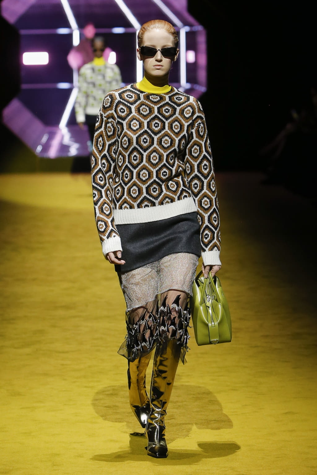 Fashion Week Milan Fall/Winter 2022 look 27 from the Prada collection 女装