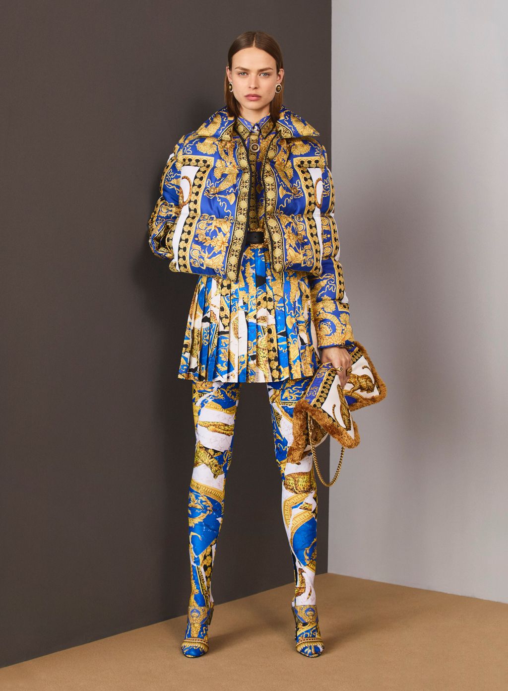 Fashion Week Milan Pre-Fall 2018 look 28 from the Versace collection 女装