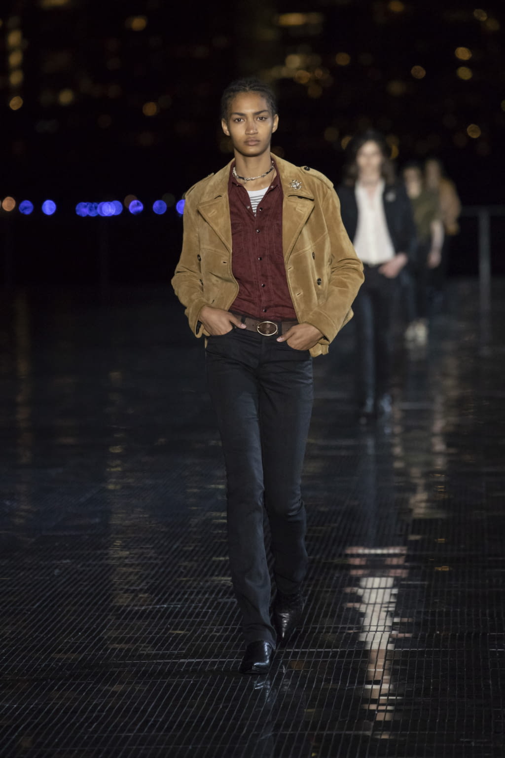 Fashion Week New York Spring/Summer 2019 look 29 from the Saint Laurent collection menswear