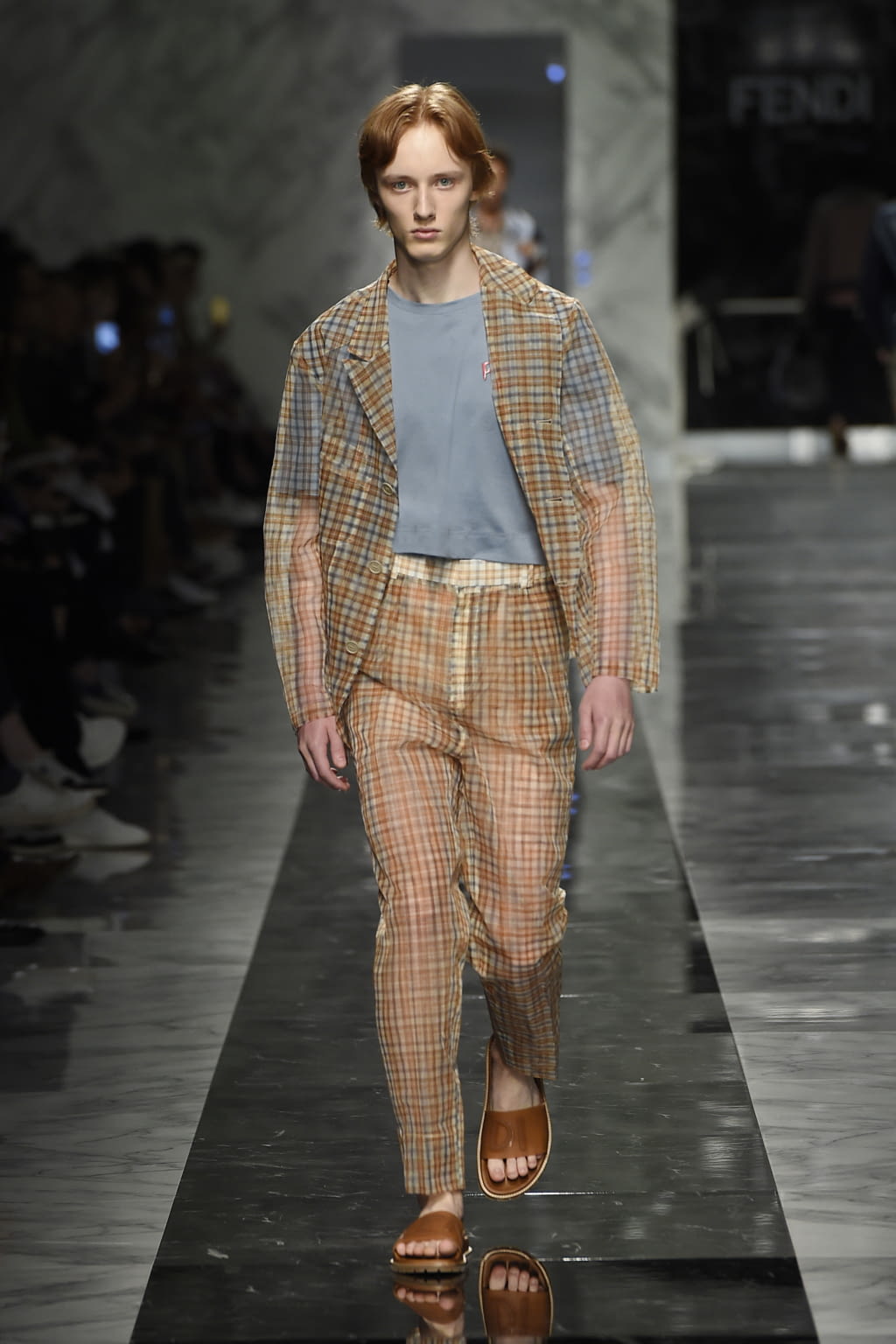 Fashion Week Milan Spring/Summer 2018 look 29 from the Fendi collection menswear