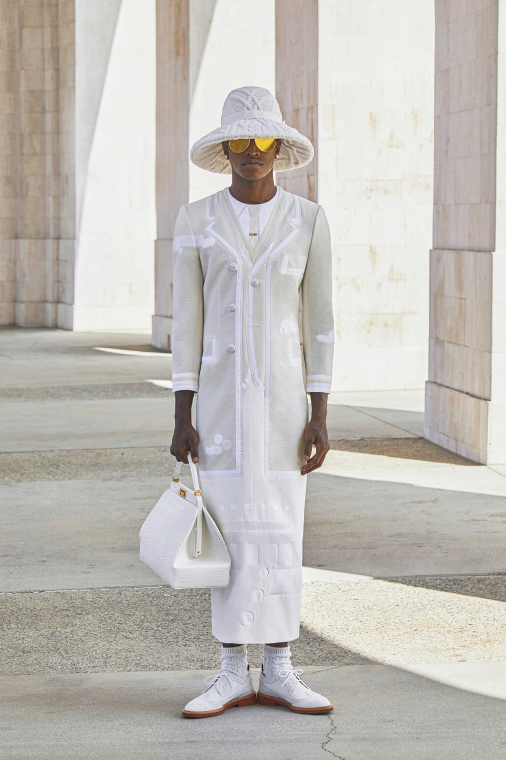 Fashion Week Paris Spring/Summer 2021 look 4 from the Thom Browne collection womenswear