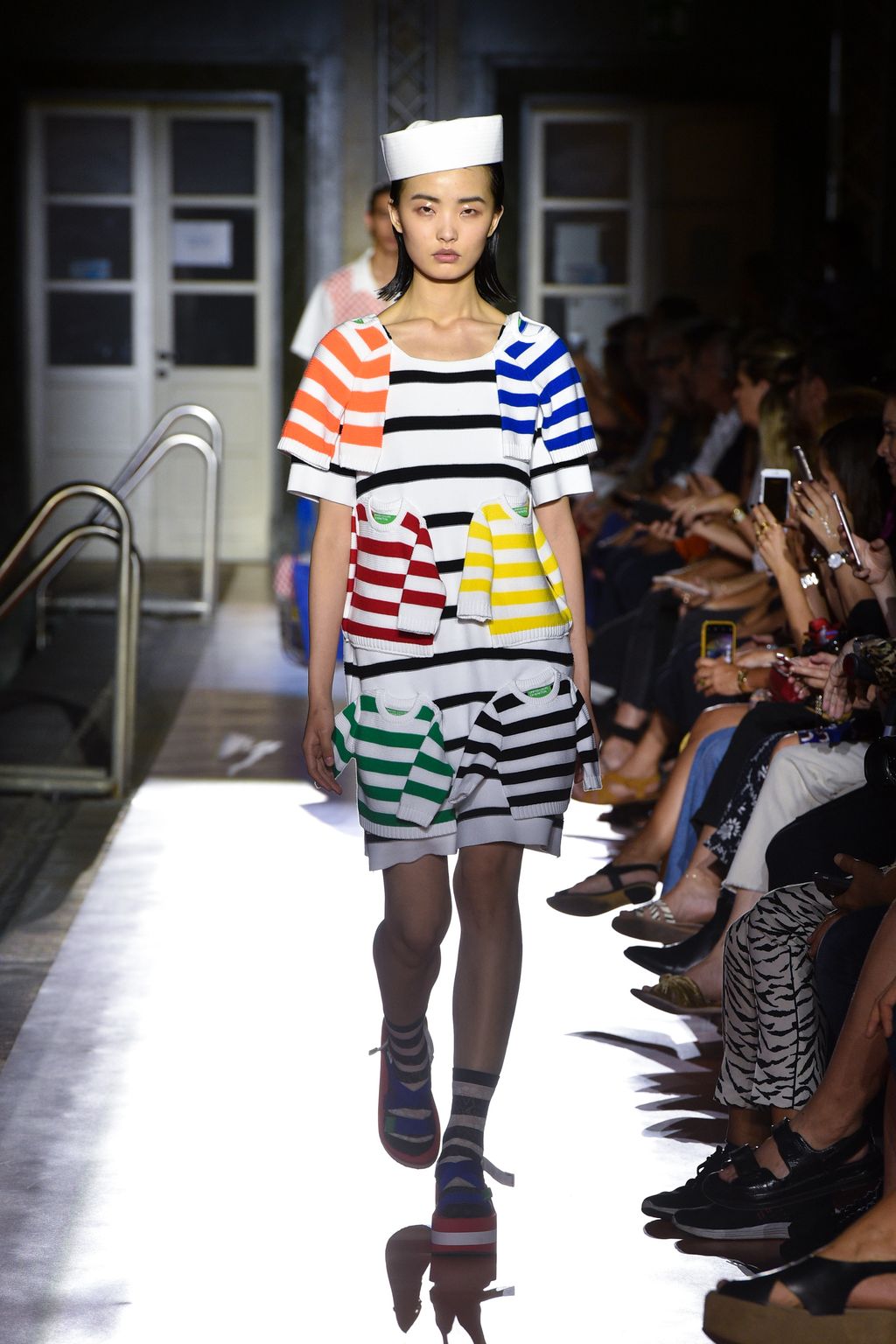 Fashion Week Milan Spring/Summer 2020 look 30 de la collection BENETTON x JEAN-CHARLES DE CASTELBAJAC womenswear