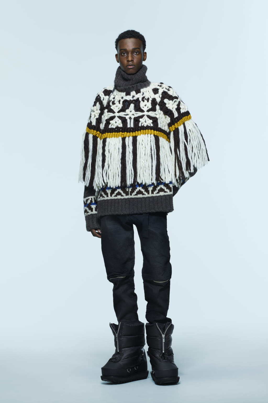 Fashion Week Paris Pre-Fall 2022 look 34 from the Sacai collection 男装