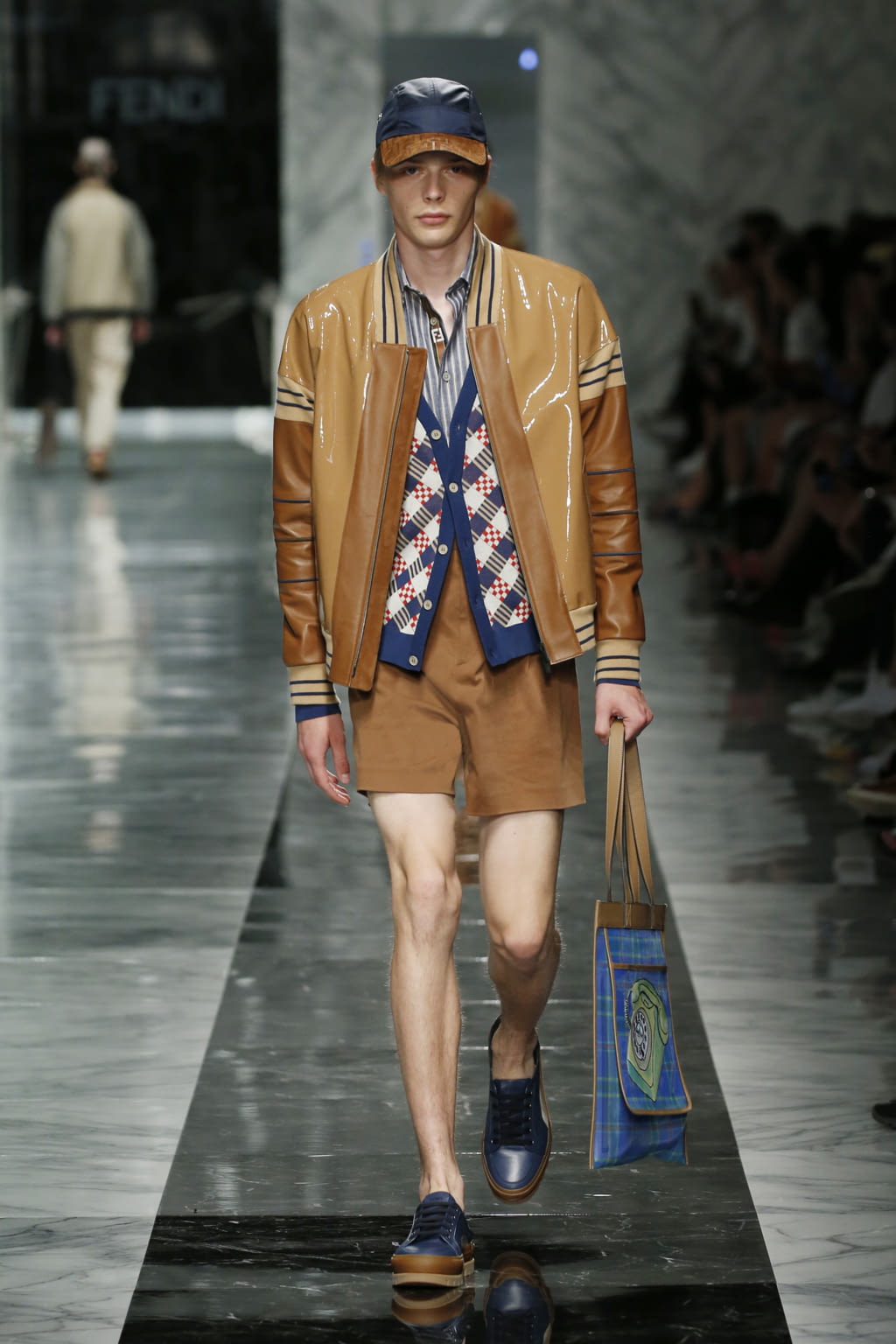 Fashion Week Milan Spring/Summer 2018 look 34 from the Fendi collection menswear