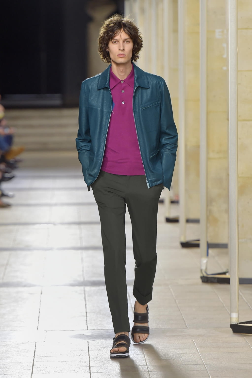 Fashion Week Paris Spring/Summer 2017 look 34 from the Hermès collection menswear