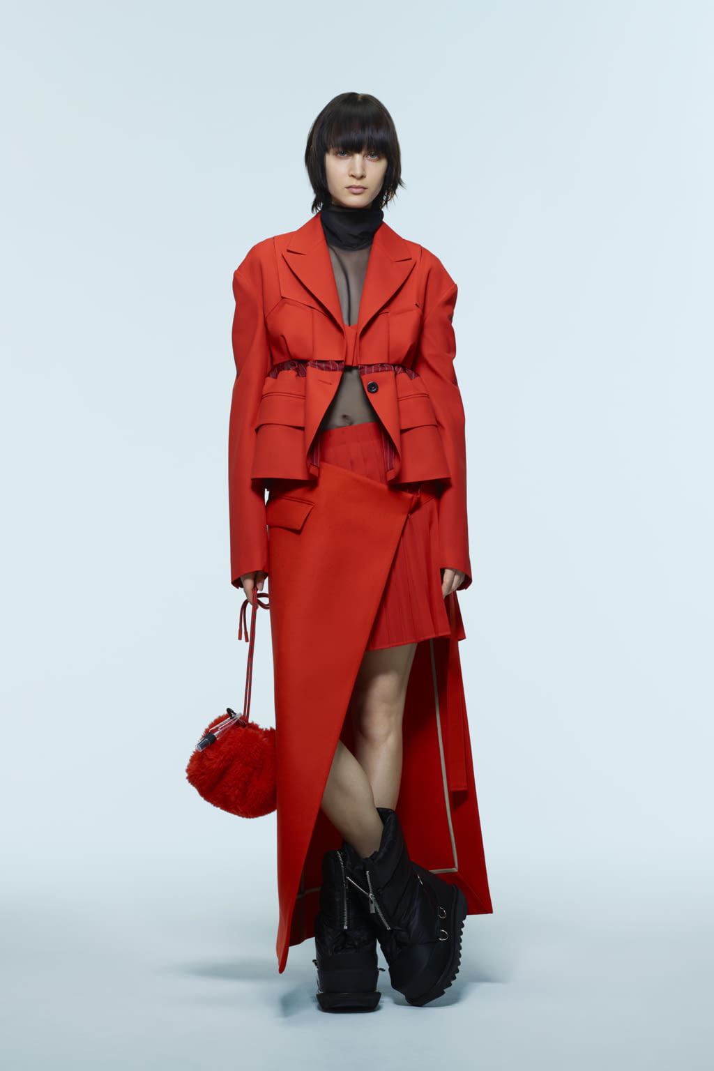 Fashion Week Paris Pre-Fall 2022 look 35 de la collection Sacai womenswear