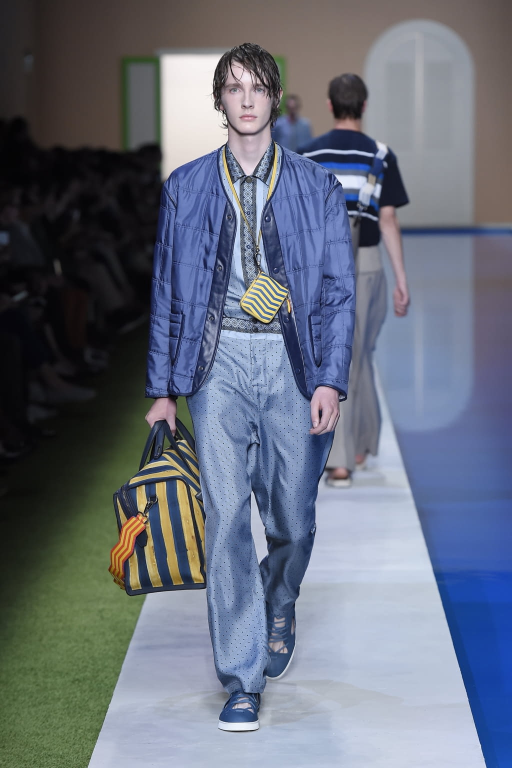 Fashion Week Milan Spring/Summer 2017 look 35 from the Fendi collection menswear