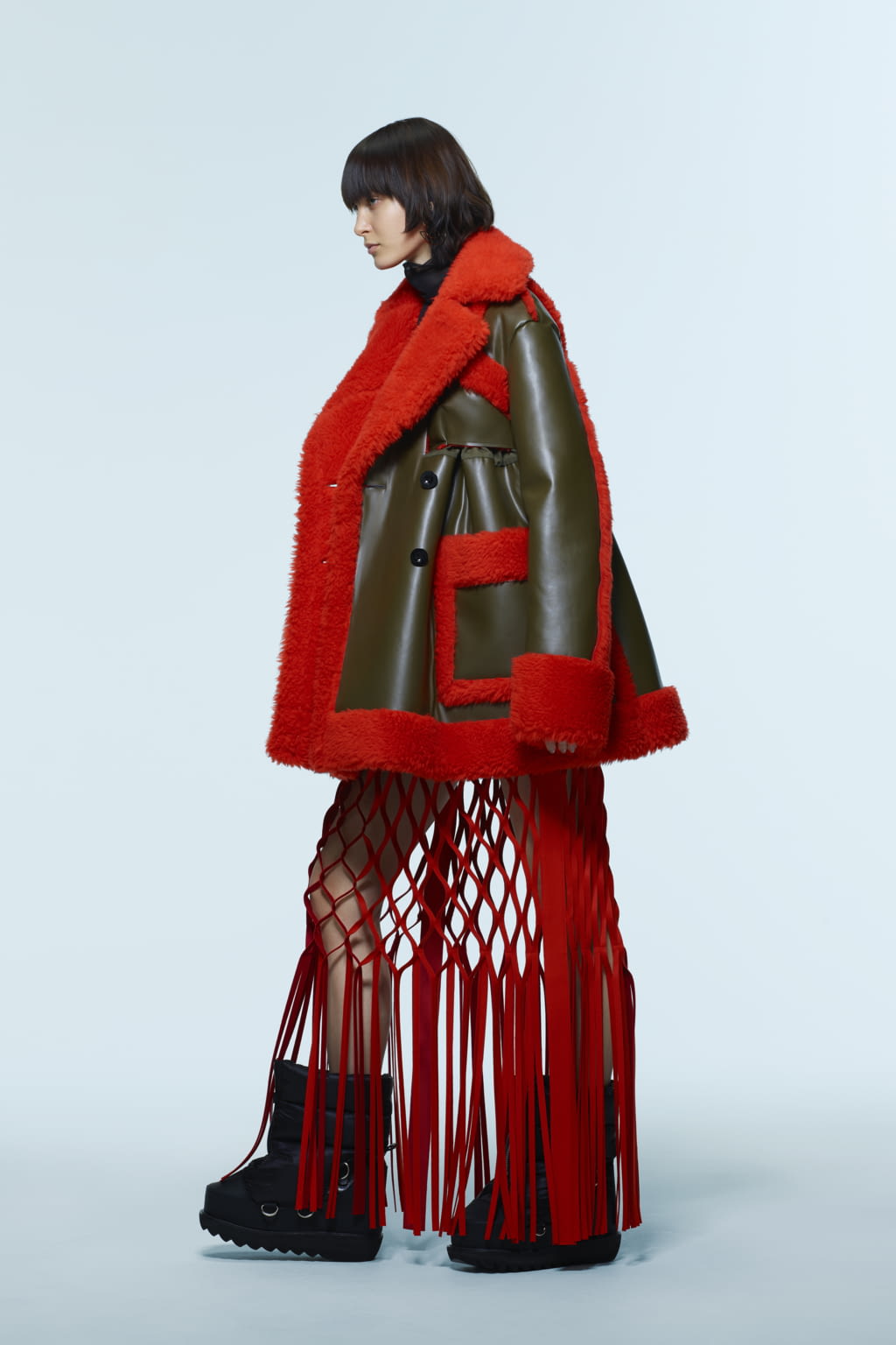 Fashion Week Paris Pre-Fall 2022 look 36 from the Sacai collection 女装