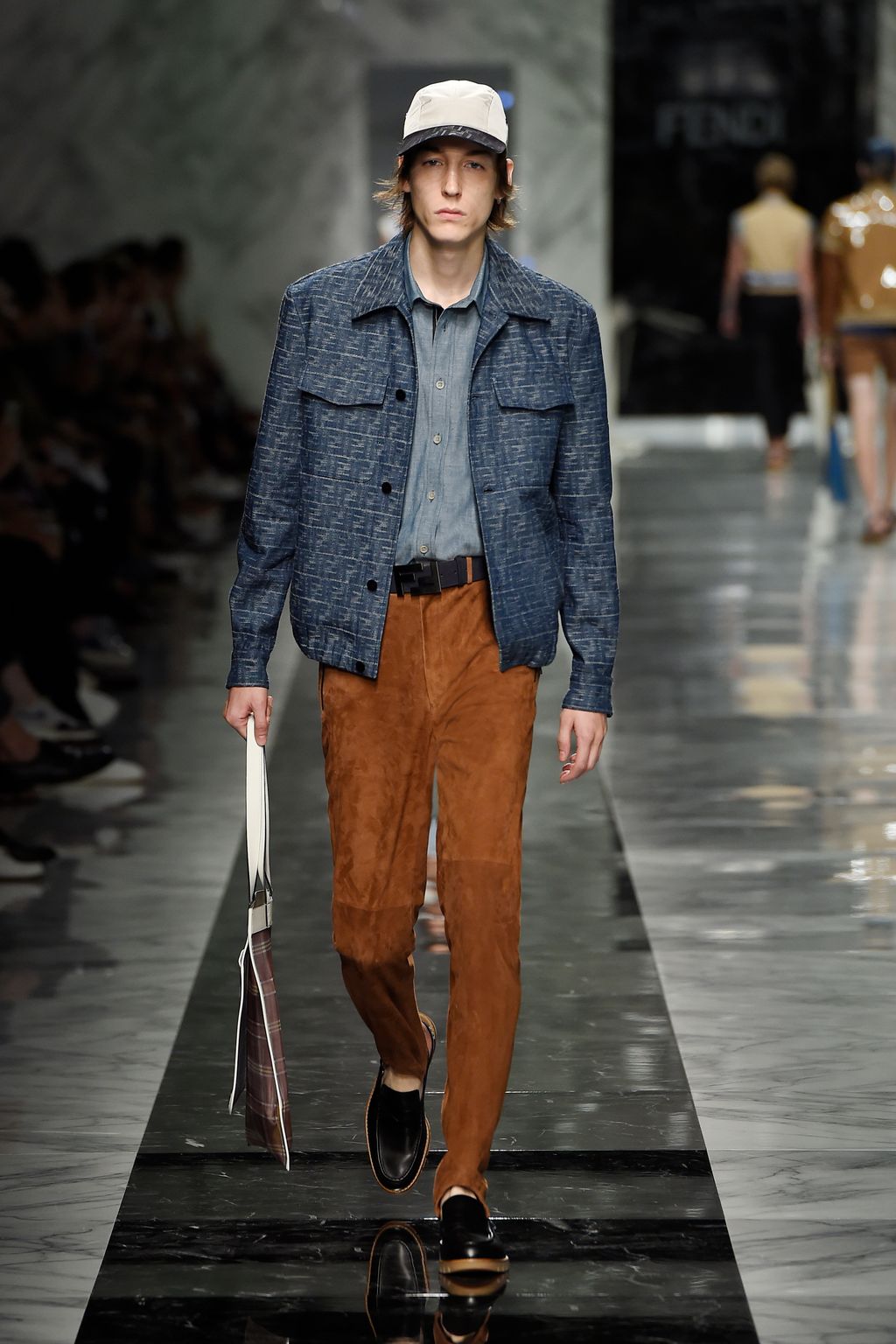 Fashion Week Milan Spring/Summer 2018 look 37 from the Fendi collection menswear