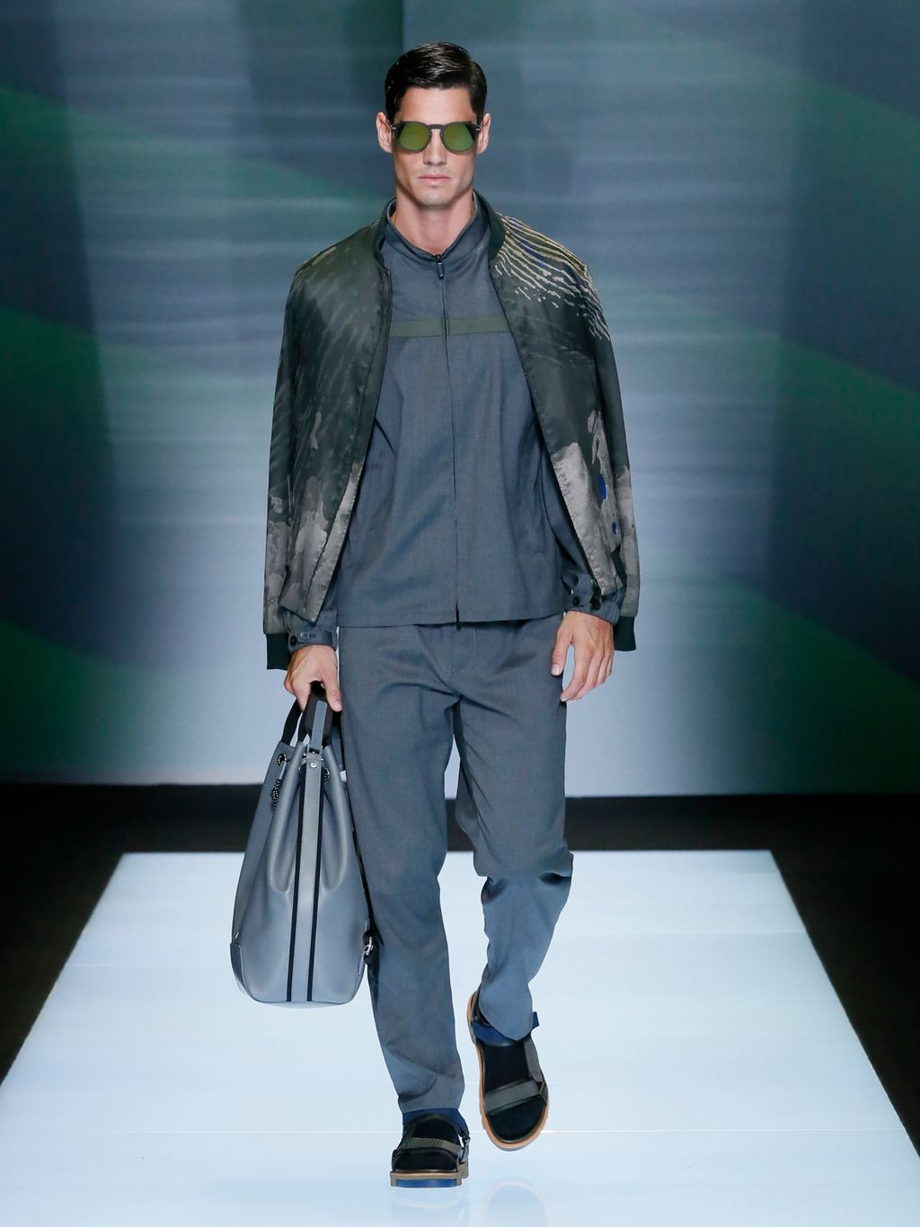 Fashion Week Milan Spring/Summer 2017 look 38 from the Emporio Armani collection 男装