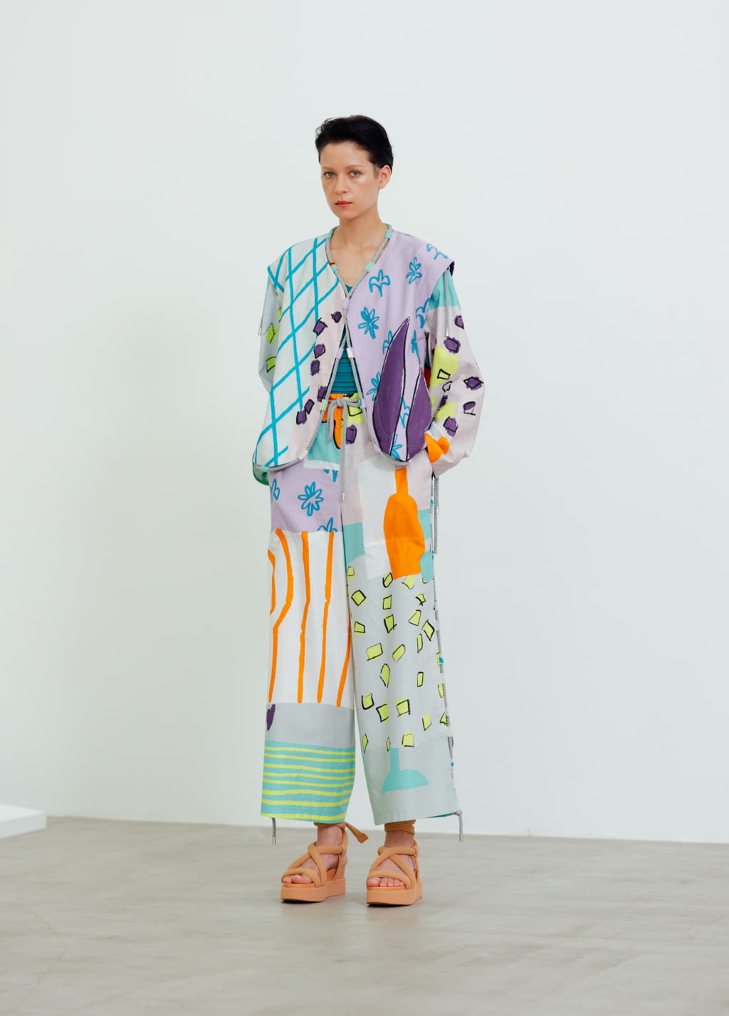 Fashion Week Paris Spring/Summer 2021 look 39 from the Issey Miyake collection 女装