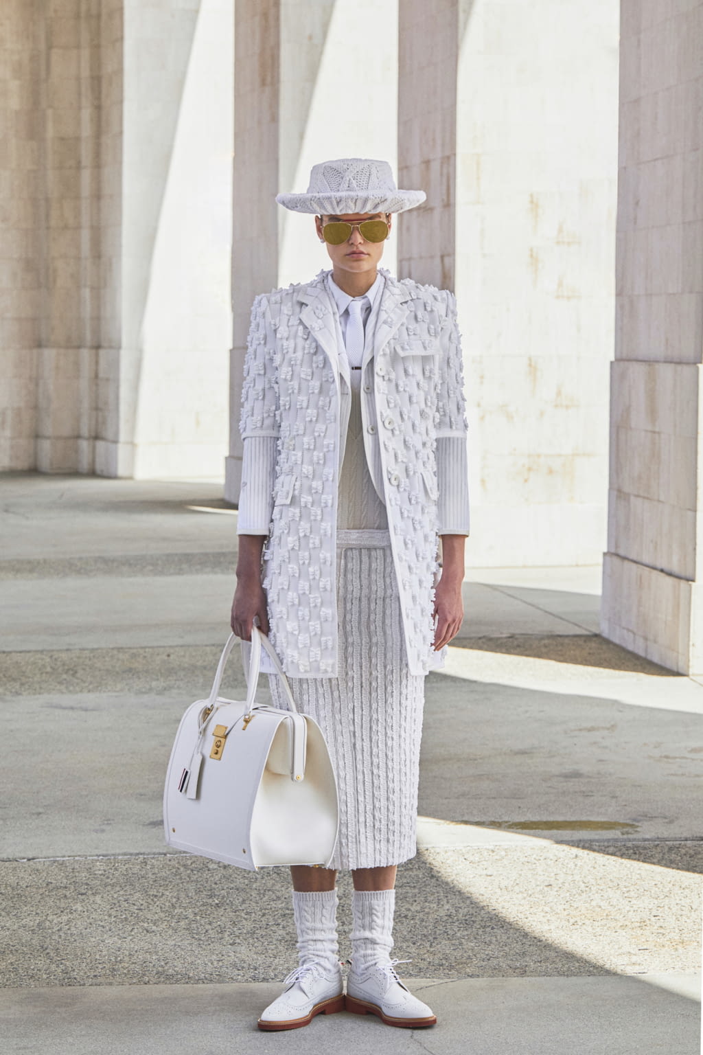 Fashion Week Paris Spring/Summer 2021 look 5 from the Thom Browne collection 女装