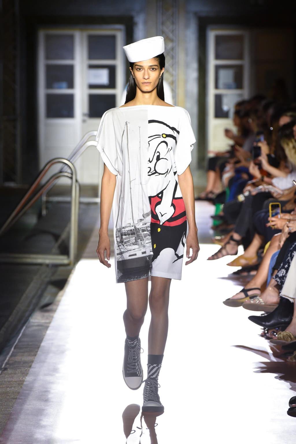 Fashion Week Milan Spring/Summer 2020 look 4 de la collection BENETTON x JEAN-CHARLES DE CASTELBAJAC womenswear