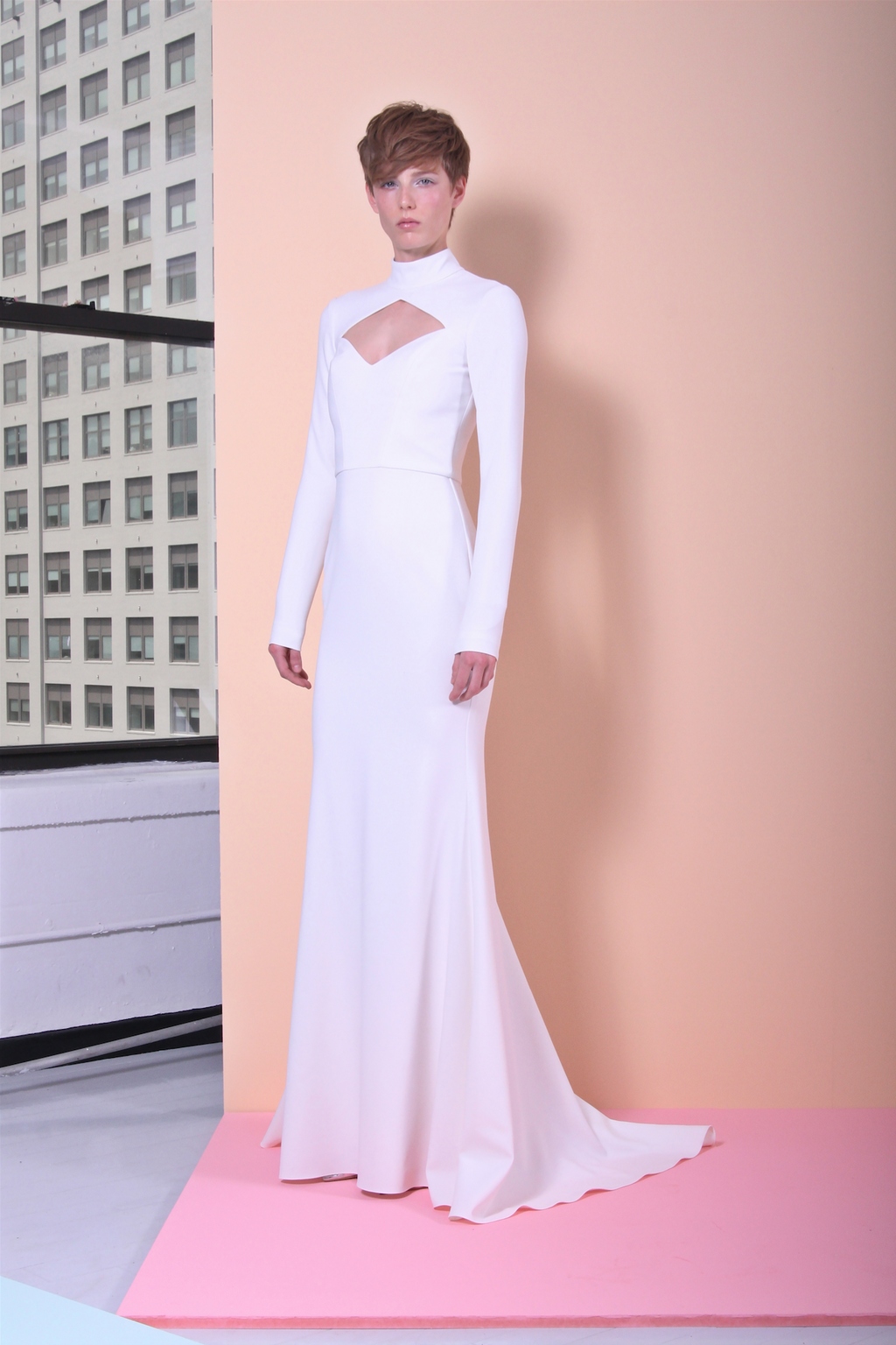 Fashion Week New York Resort 2018 look 4 from the Christian Siriano collection 女装