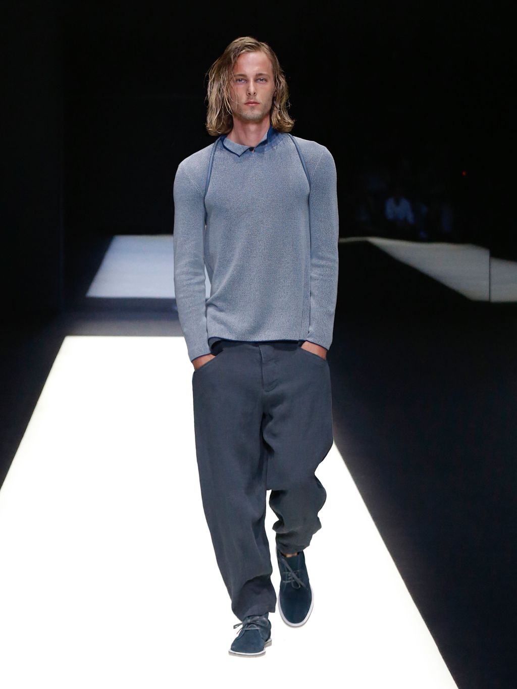 Fashion Week Milan Spring/Summer 2018 look 38 from the Giorgio Armani collection 男装