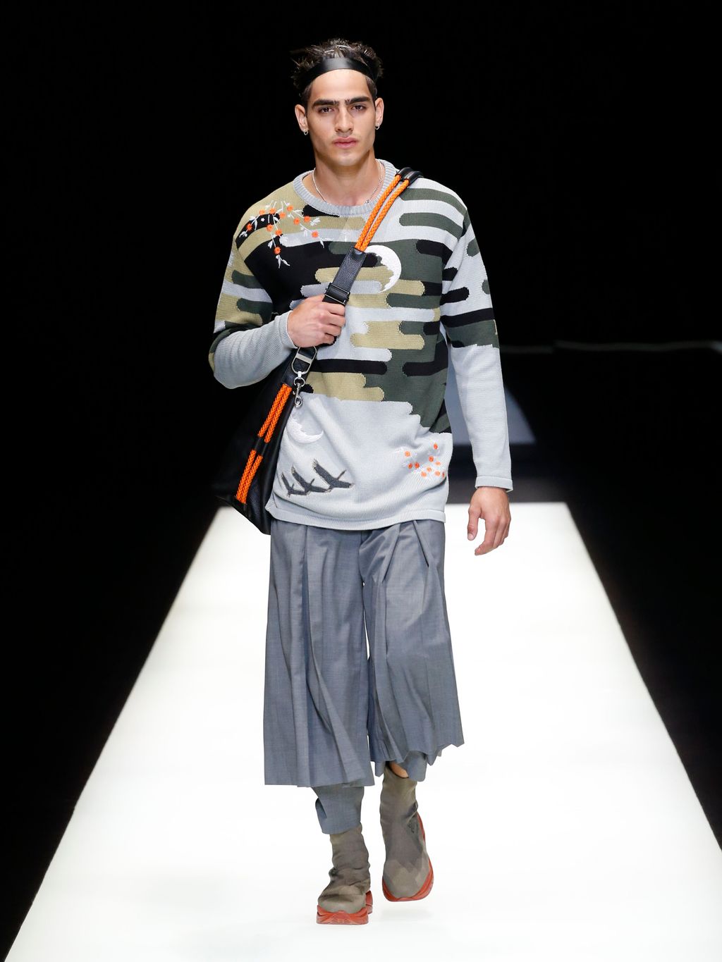 Fashion Week Milan Spring/Summer 2018 look 40 from the Emporio Armani collection 男装