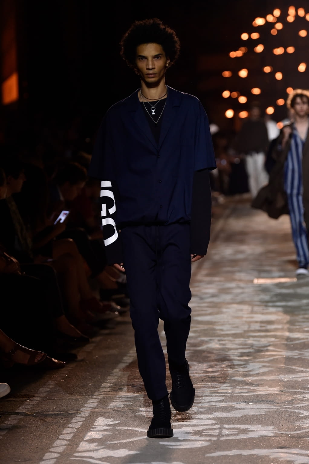 Fashion Week Florence Spring/Summer 2018 look 40 from the HUGO collection 男装